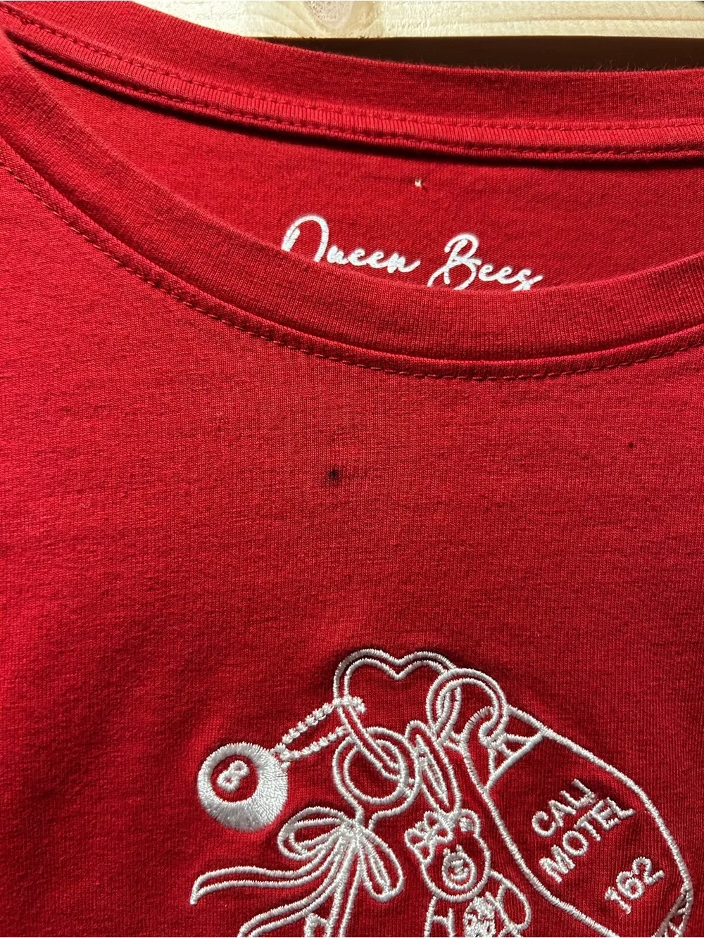Nikki Bee Kids' Red Graphic Short Sleeve Tee